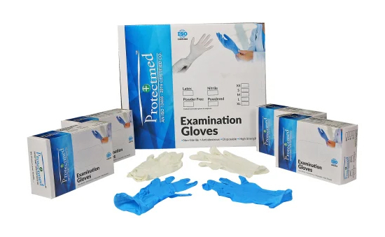 Latex Examination Gloves Manufacturer, Supplier & Trader in Delhi, Noida, Haryana, India, Nepal, Bangladesh, United Arab Emirates (UAE), Saudi Arabia, Oman, Qatar, Malaysia, South Africa, Kenya, Tanzania, Uganda & Nigeria