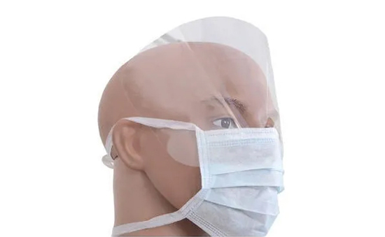 Disposable Face Mask With Eye Shield