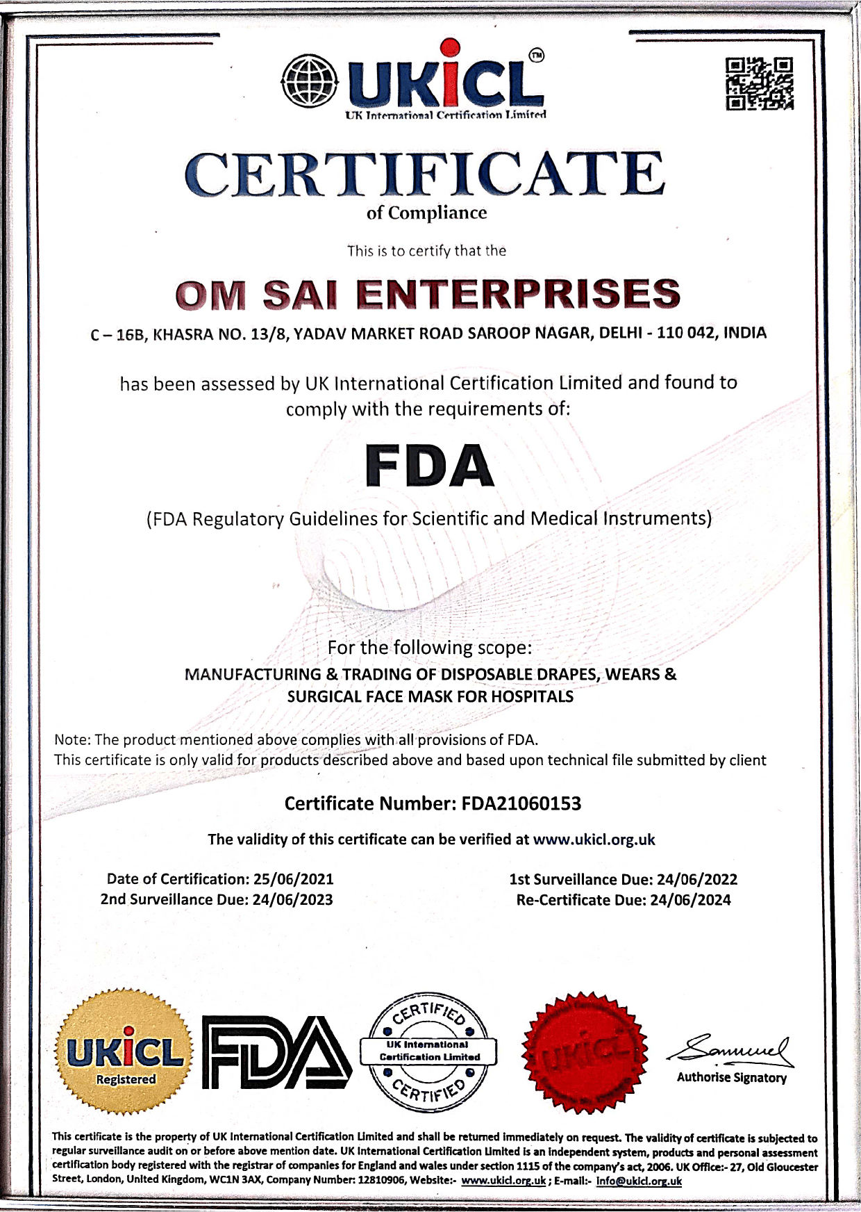 OSE FDA CERTIFICATE-min