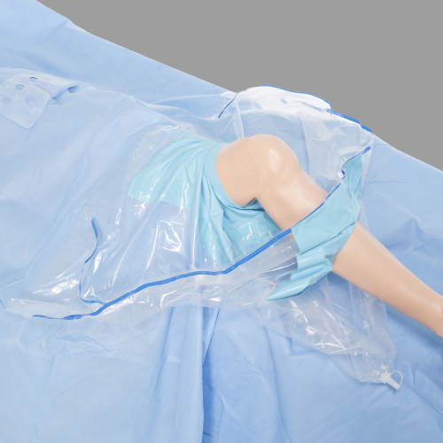 Knee arthroscopy drape